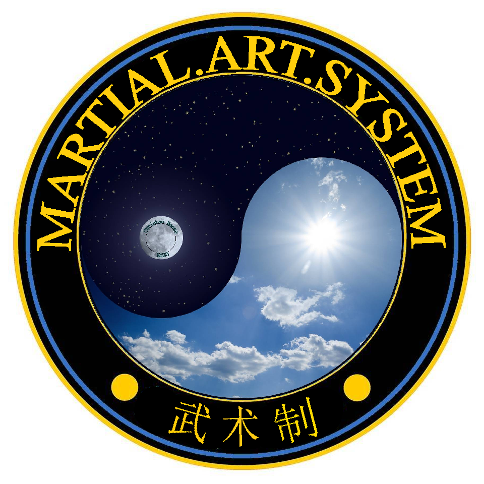 MartialArt Kreis mit Schrift gold